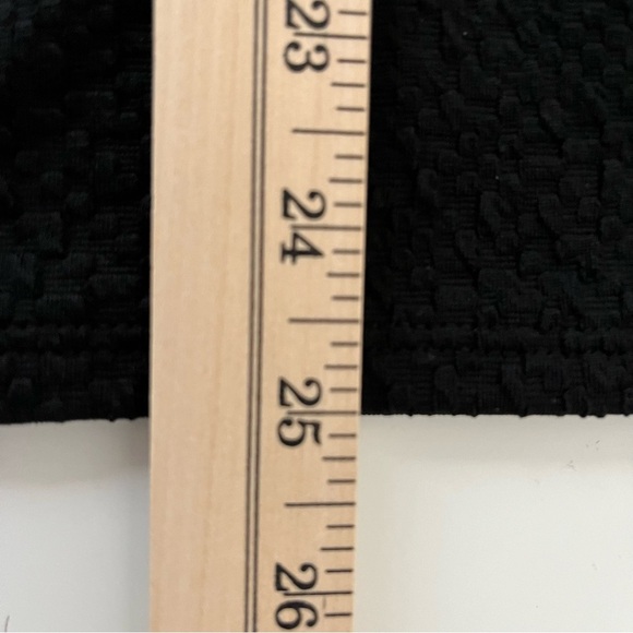 Chicos Black Round Neck 3/4 Sleeve Blouse - Picture 10 of 12